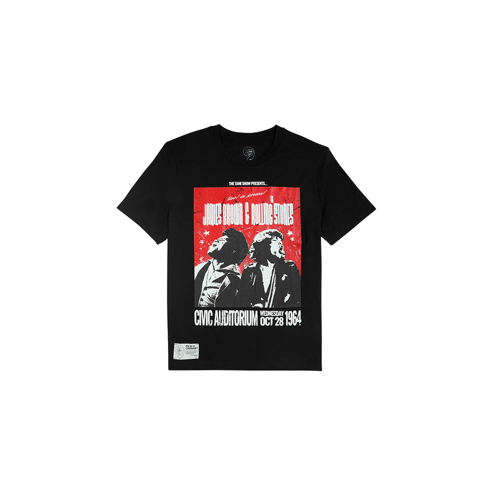 The Rolling Stones ライブTシャツ Rolling Stones x James Brown TAMI Show Black T-Shirt - The Rolling