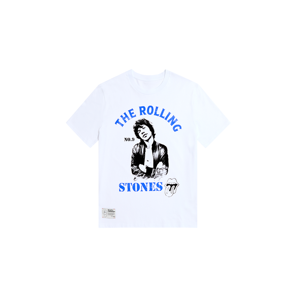 Mick Graphic Pose White T-Shirt - The Rolling Stones