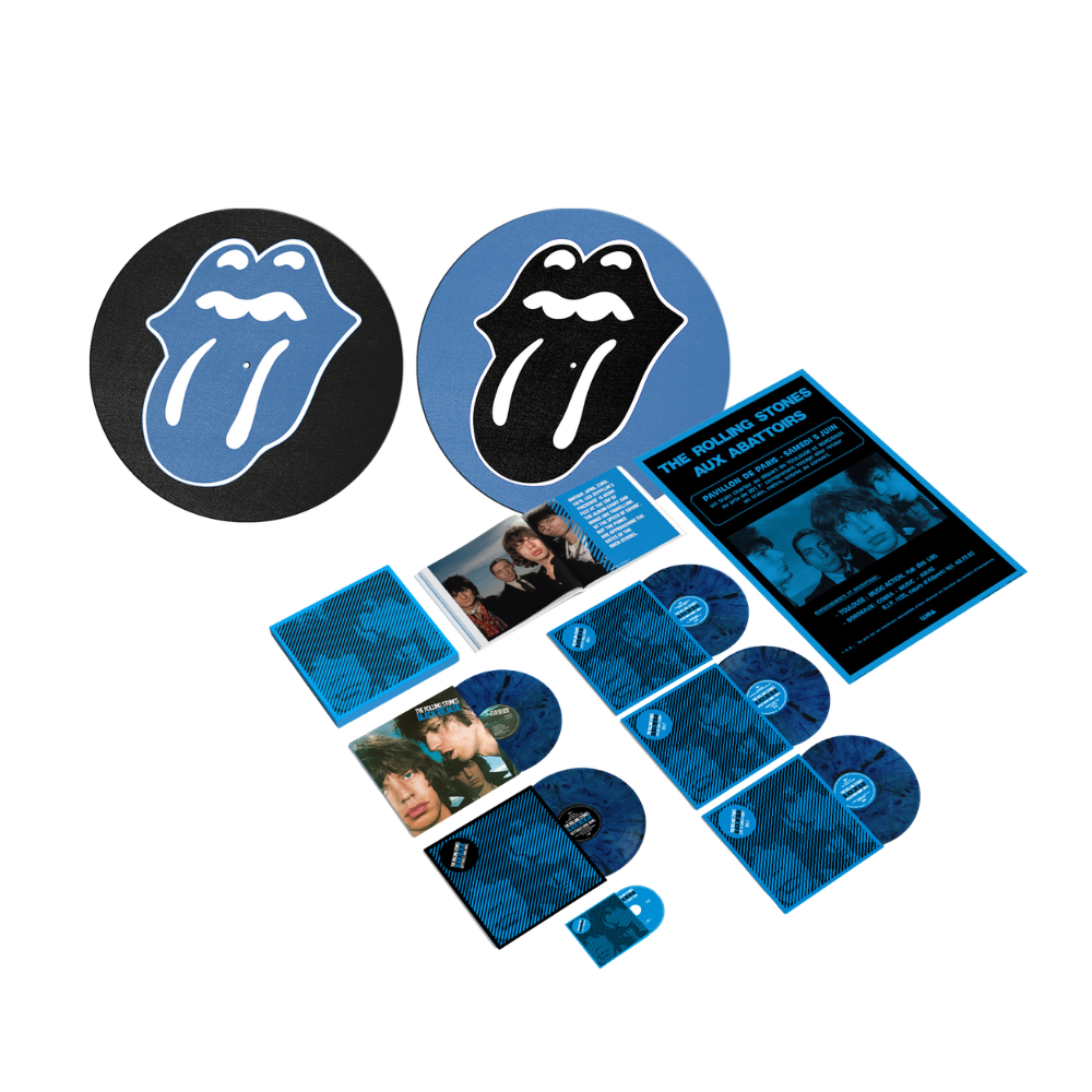 5LP colour Blu Ray and Black and Blue Double Sided Slipmat - The
