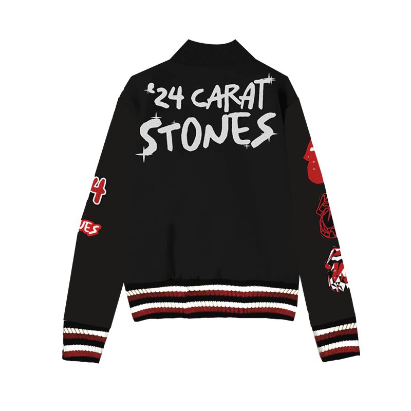 The Rolling Stones - Limited Edition Hackney Diamonds Tour Tongue Varsity Jacket