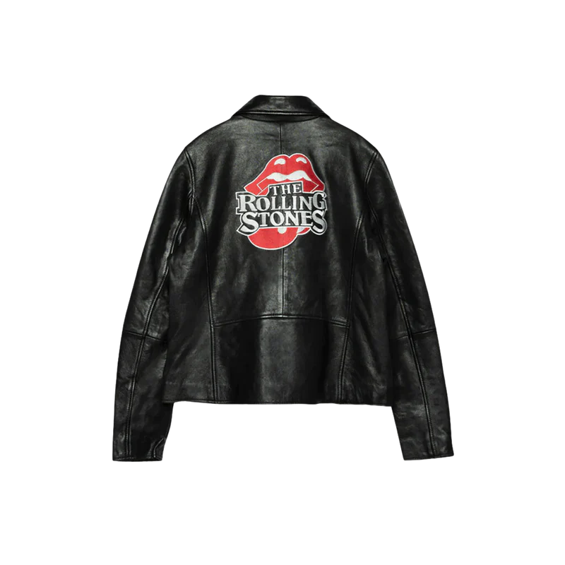 JFK Stadium Rolling Stones Leather Jacket - The Rolling Stones