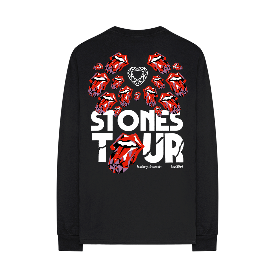 The Rolling Stones - Hackney Diamond Tongues Tour Longsleeve