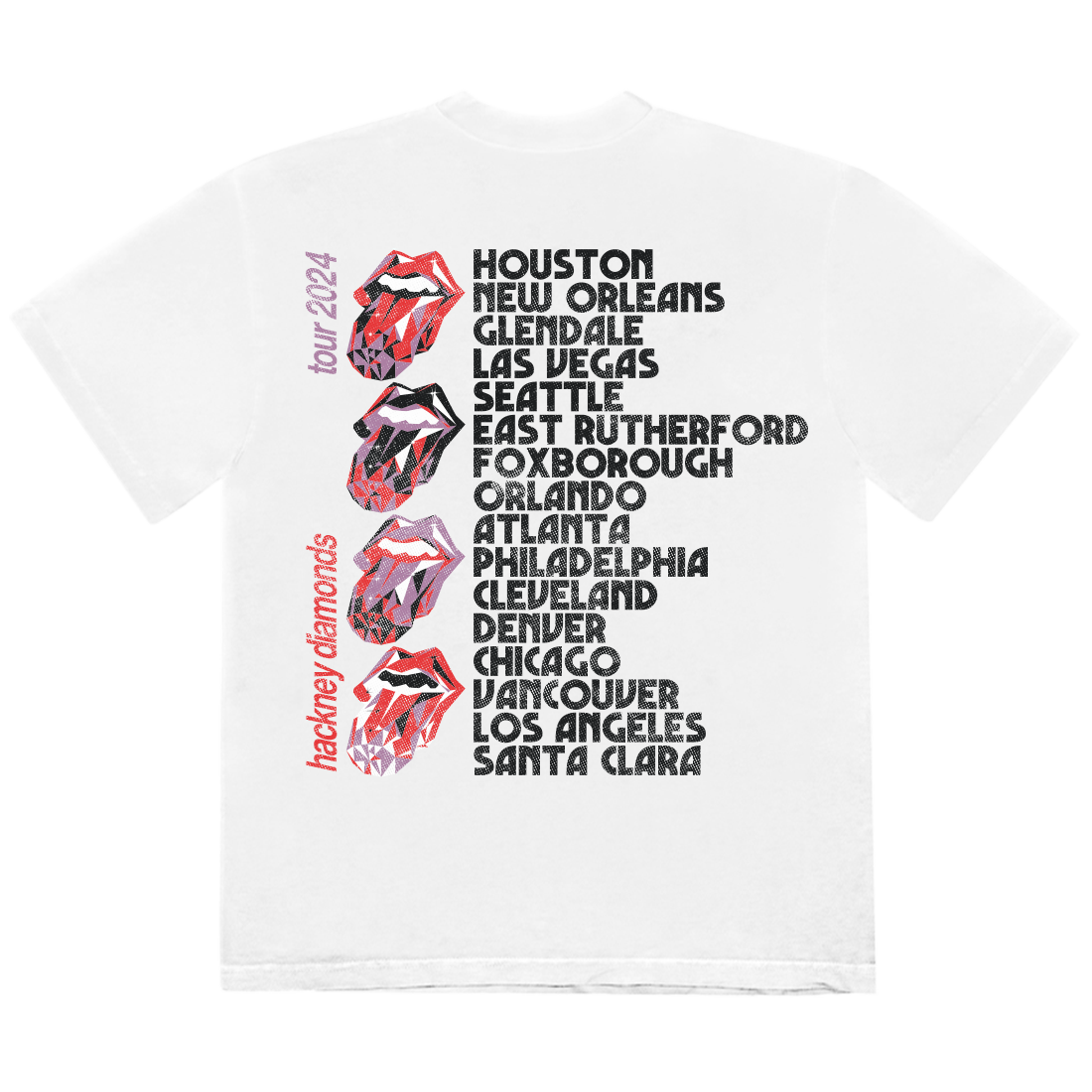 The Rolling Stones - Hackney Diamonds Tour Kids Dateback T-Shirt