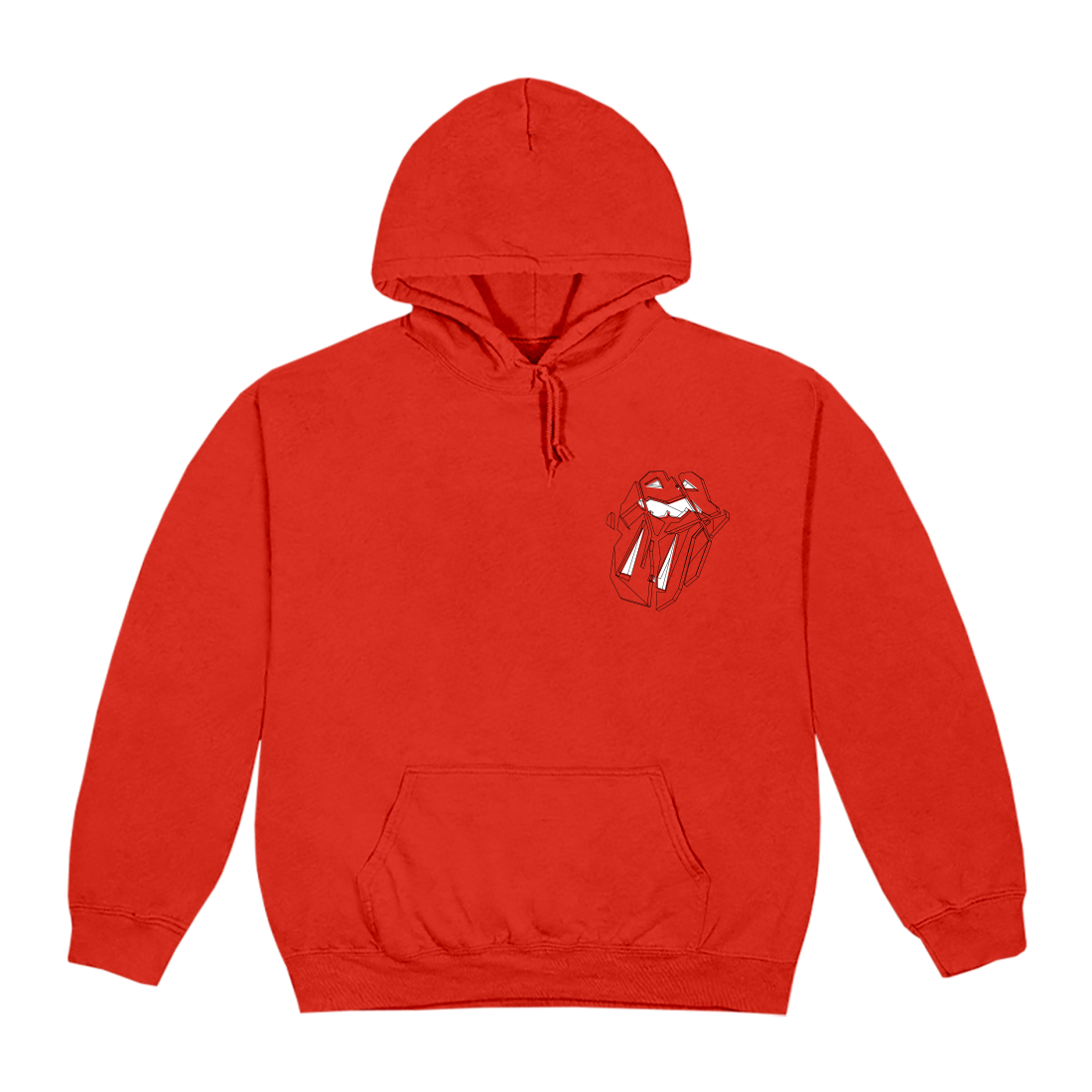 Diamond Tongue Red Hoodie The Rolling Stones