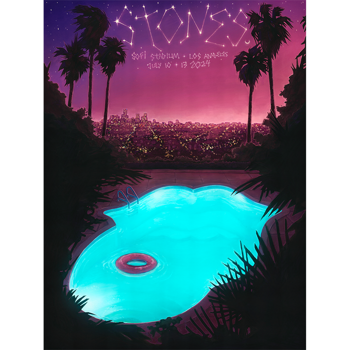 The Rolling Stones - Los Angeles, CA 2024 Lithograph