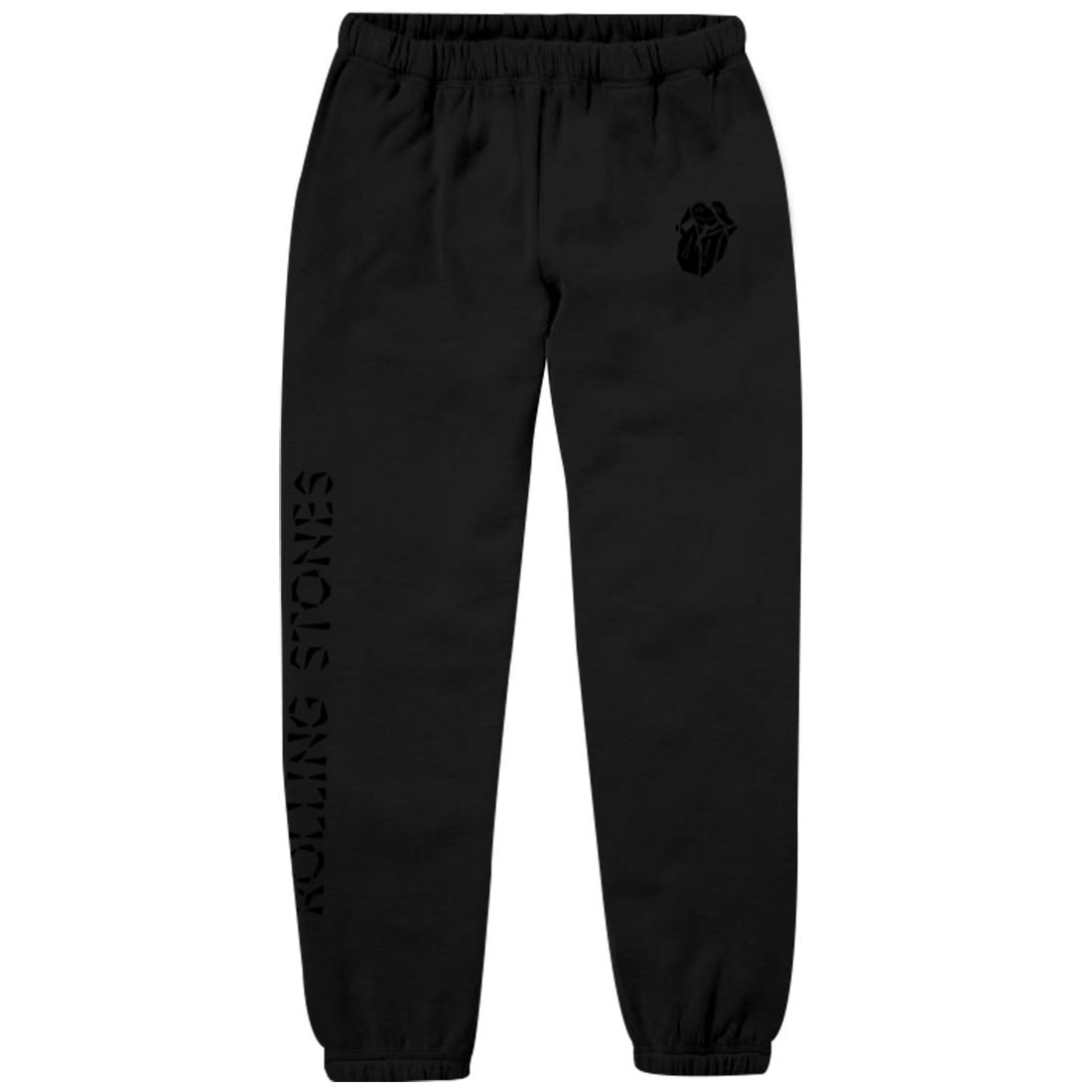 Paint It Black Embroidered Diamond Tongue Sweatpants The Rolling Stones