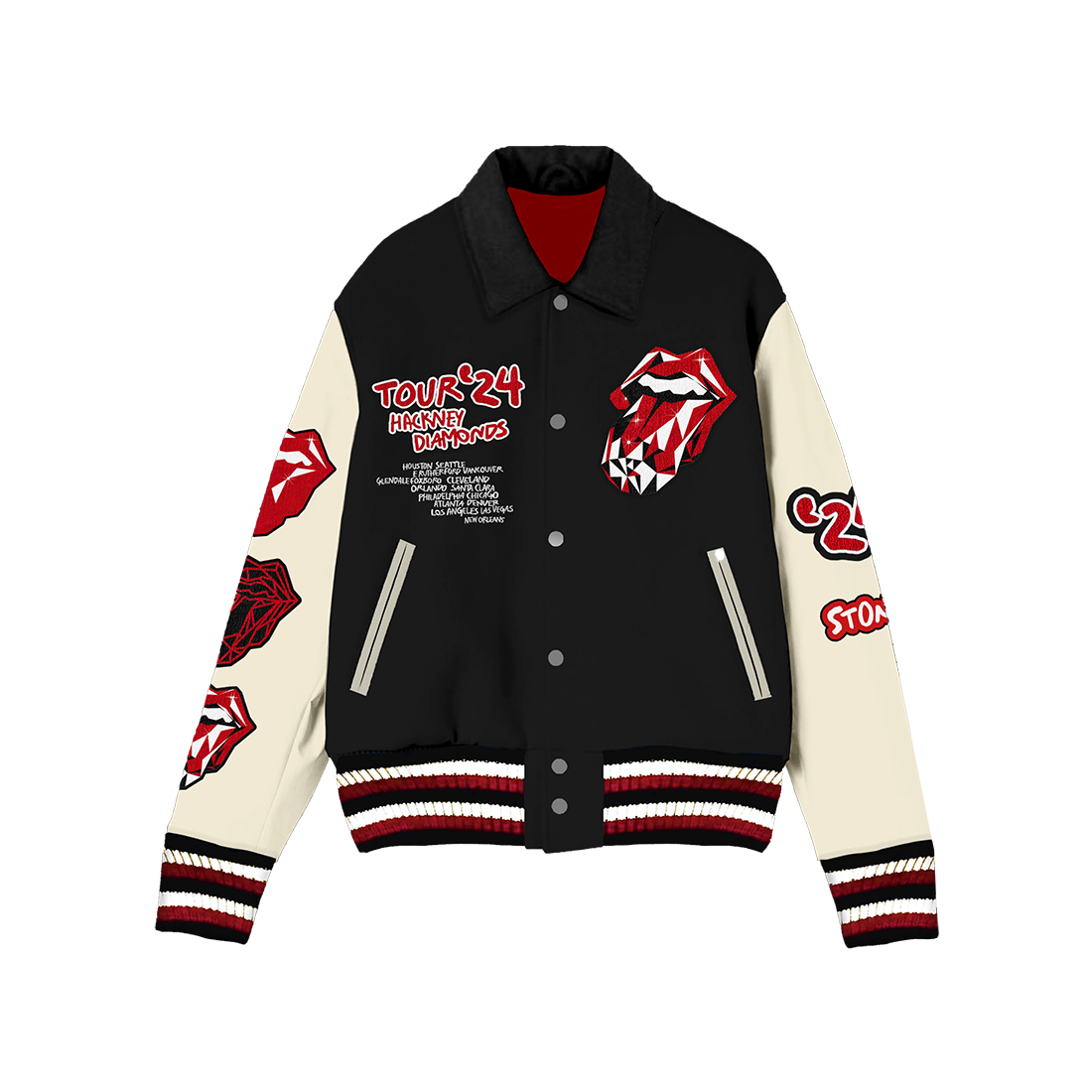 Limited Edition Numbered Hackney Diamonds Varsity Jacket - The Limited Edition Numbered Hackney Diamonds Varsity Jacket - The
