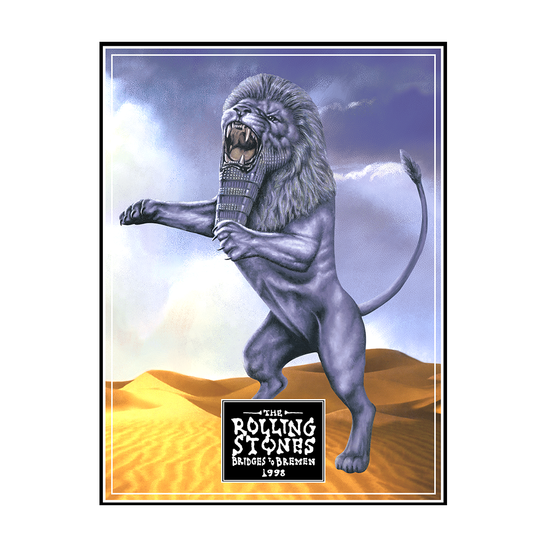 Bridges To Bremen Live A2 Lithograph - The Rolling Stones Bridges To Bremen Live A2 Lithograph - The Rolling Stones