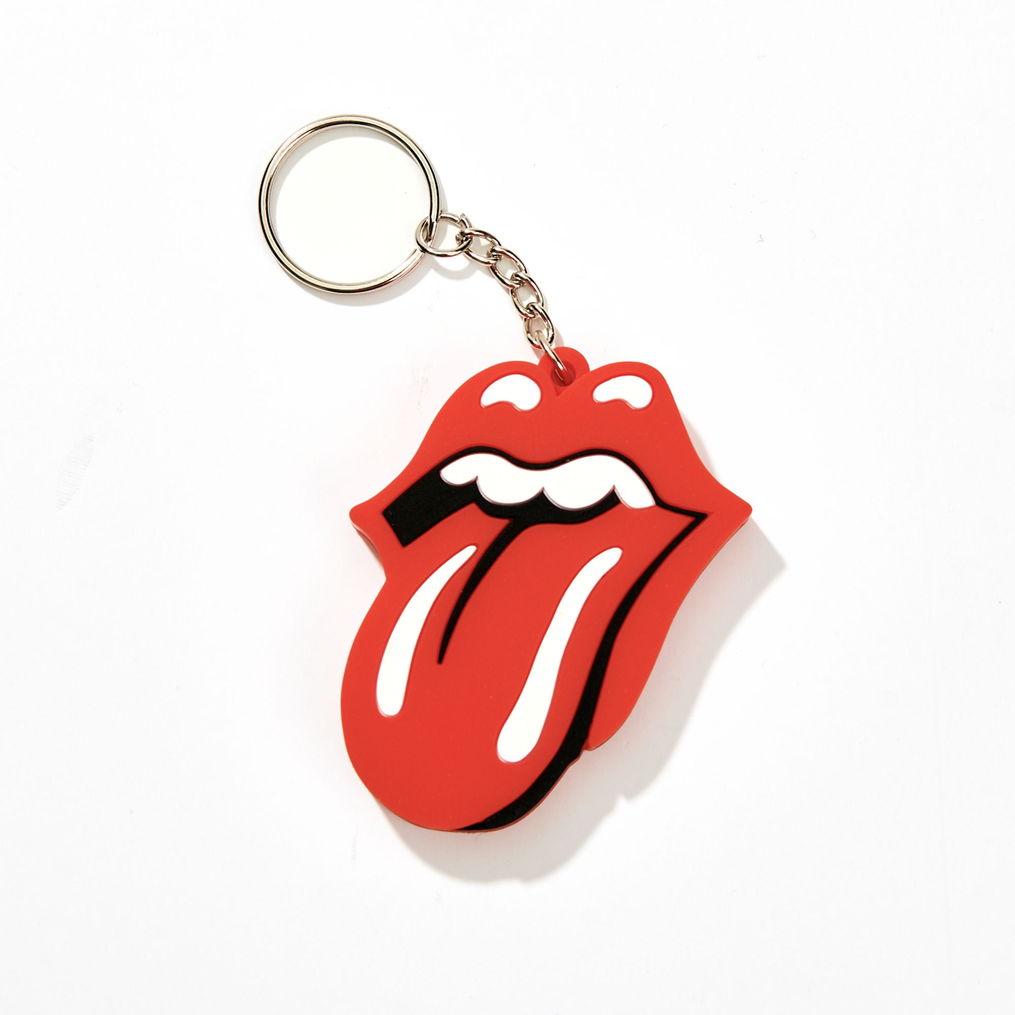 No9 Classic Tongue Rubber Keychain - The Rolling Stones