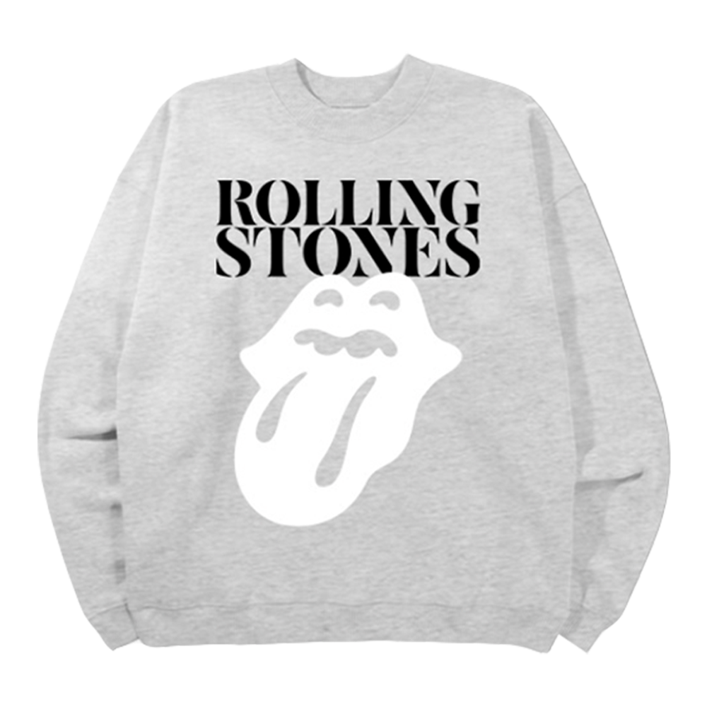 The Rolling Stones - Sixty Classic Logo Tour Grey Crewneck