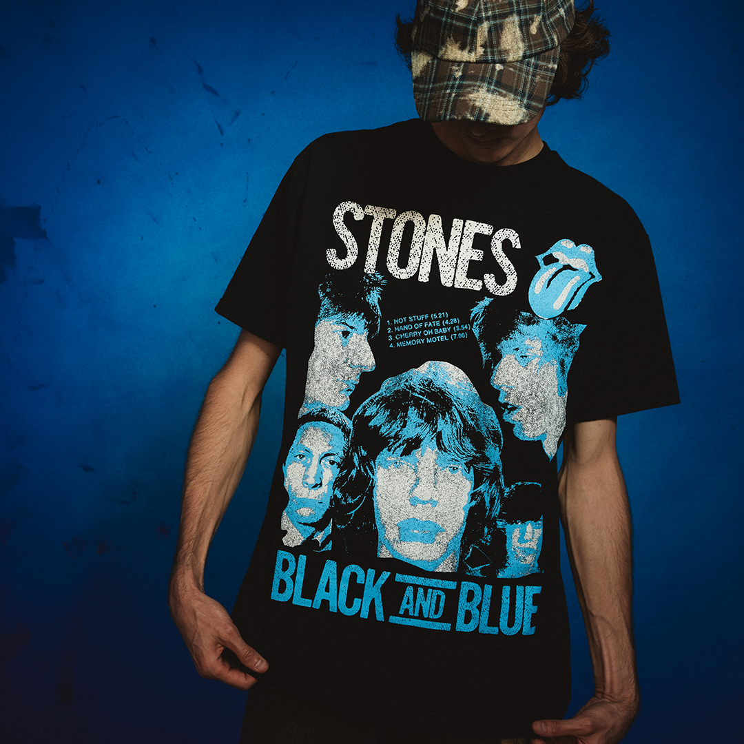 The Rolling Stones - Black and Blue Black Tee
