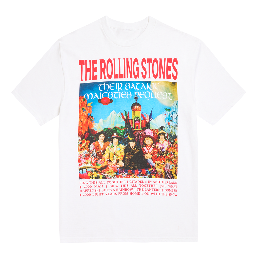 Their Satanic Majesties Request Print T-Shirt - The Rolling Stones