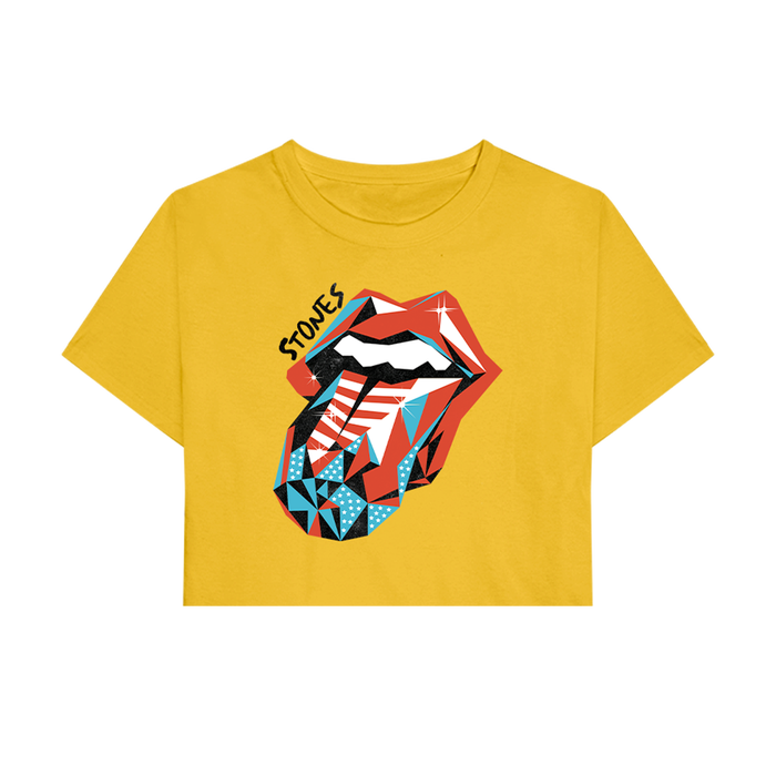 The Rolling Stones - Hackney Diamonds Tour USA Tongue Crop Top