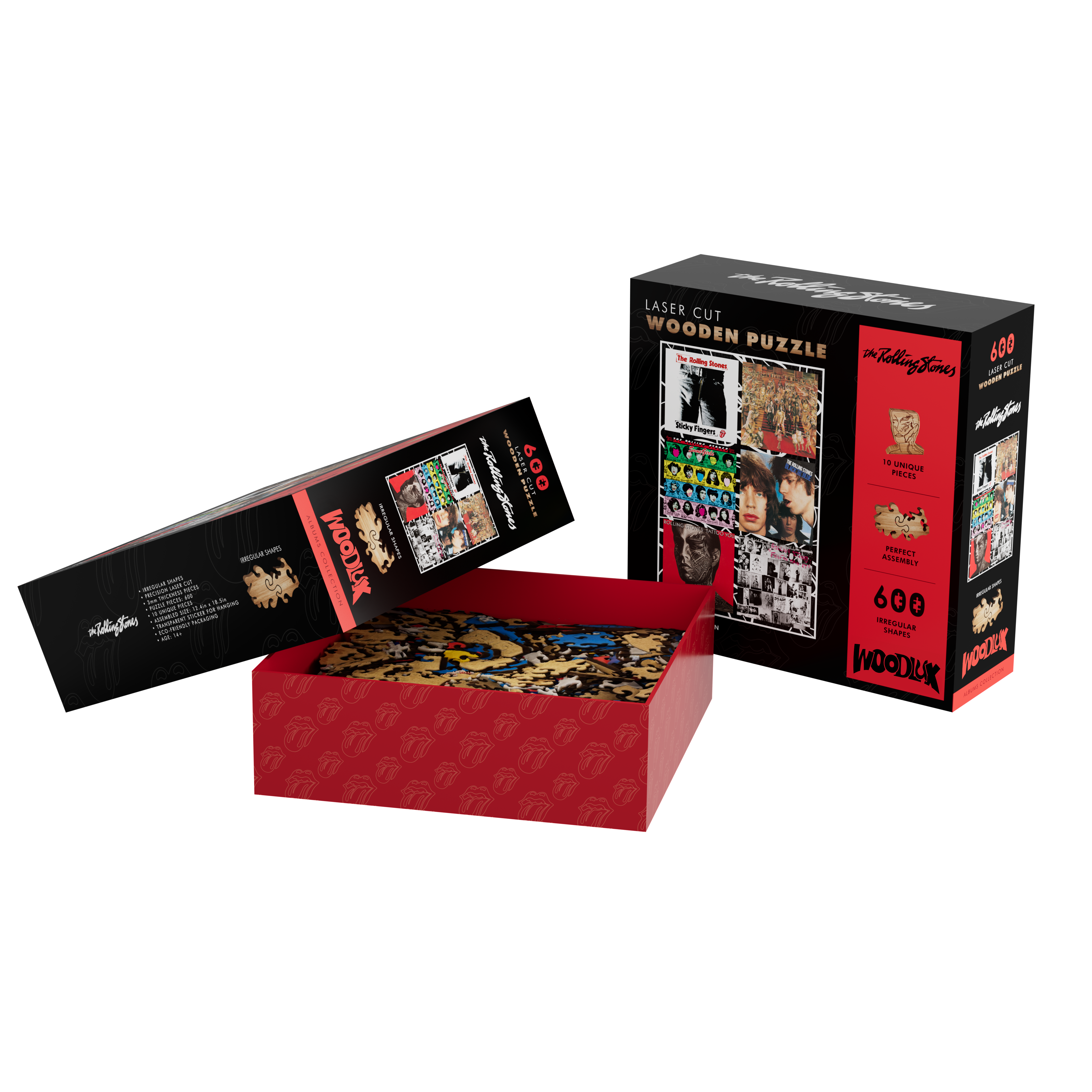 WOODLUX X THE ROLLING STONES - ICONIC ALBUMS PREMIUM PUZZLE - The
