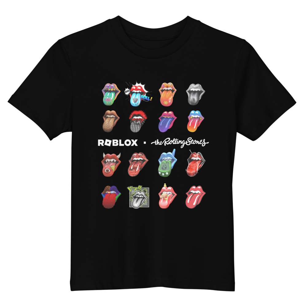 トップス THE ROLLING STONES X WDS TONGUE & LIPS The Rolling Stones x Roblox Hot Lips Kids T-Shirt - The Rolling Stones