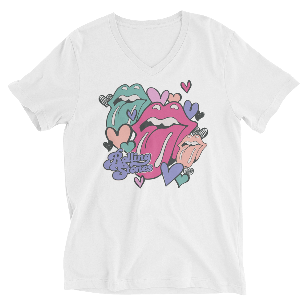 The Rolling Stones - Stones Valentine's V-Neck T-Shirt