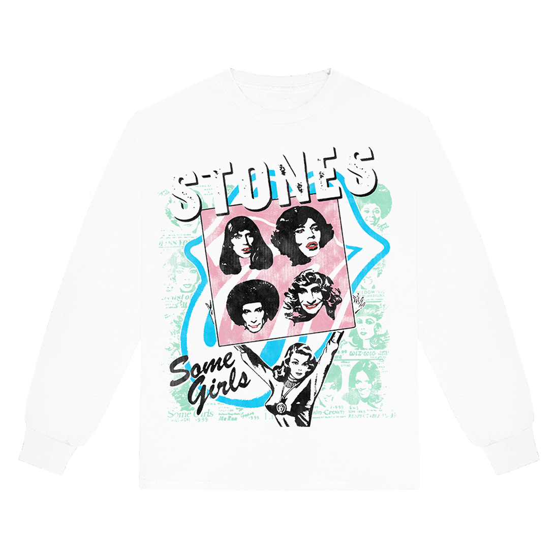 The Rolling Stones - Some Girls Sign Longsleeve T-shirt