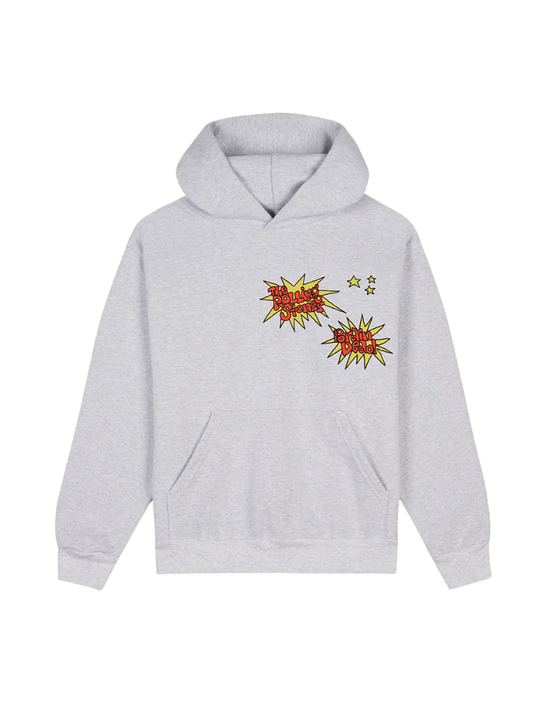 RS No. 9 - The Rolling Stones x Brain Dead Studios LA Dragon Grey Hoodie