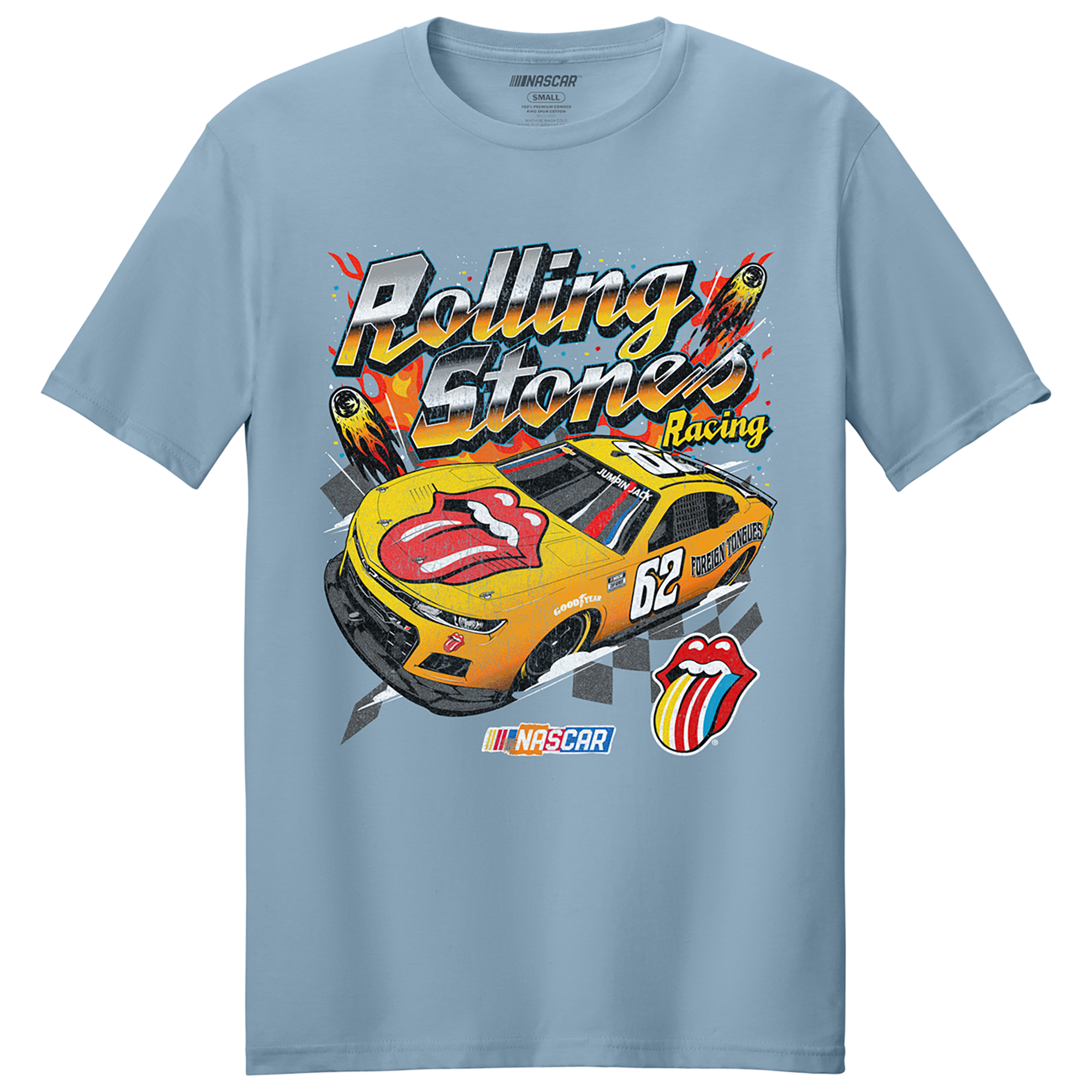 The Rolling Stones - THE ROLLING STONES X NASCAR CAR TONGUE T-SHIRT