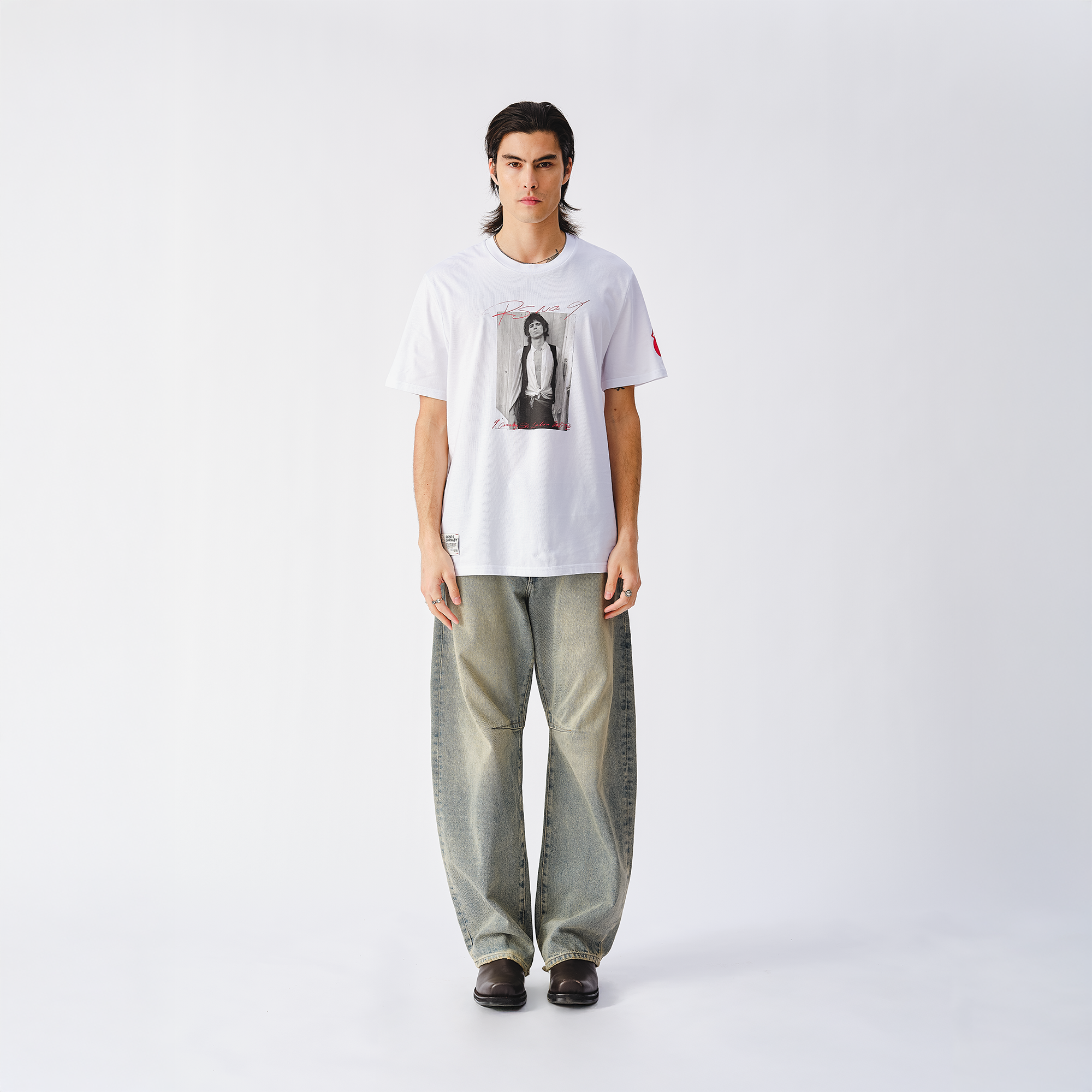 RS No. 9 - Keith Pose White Photo T-Shirt