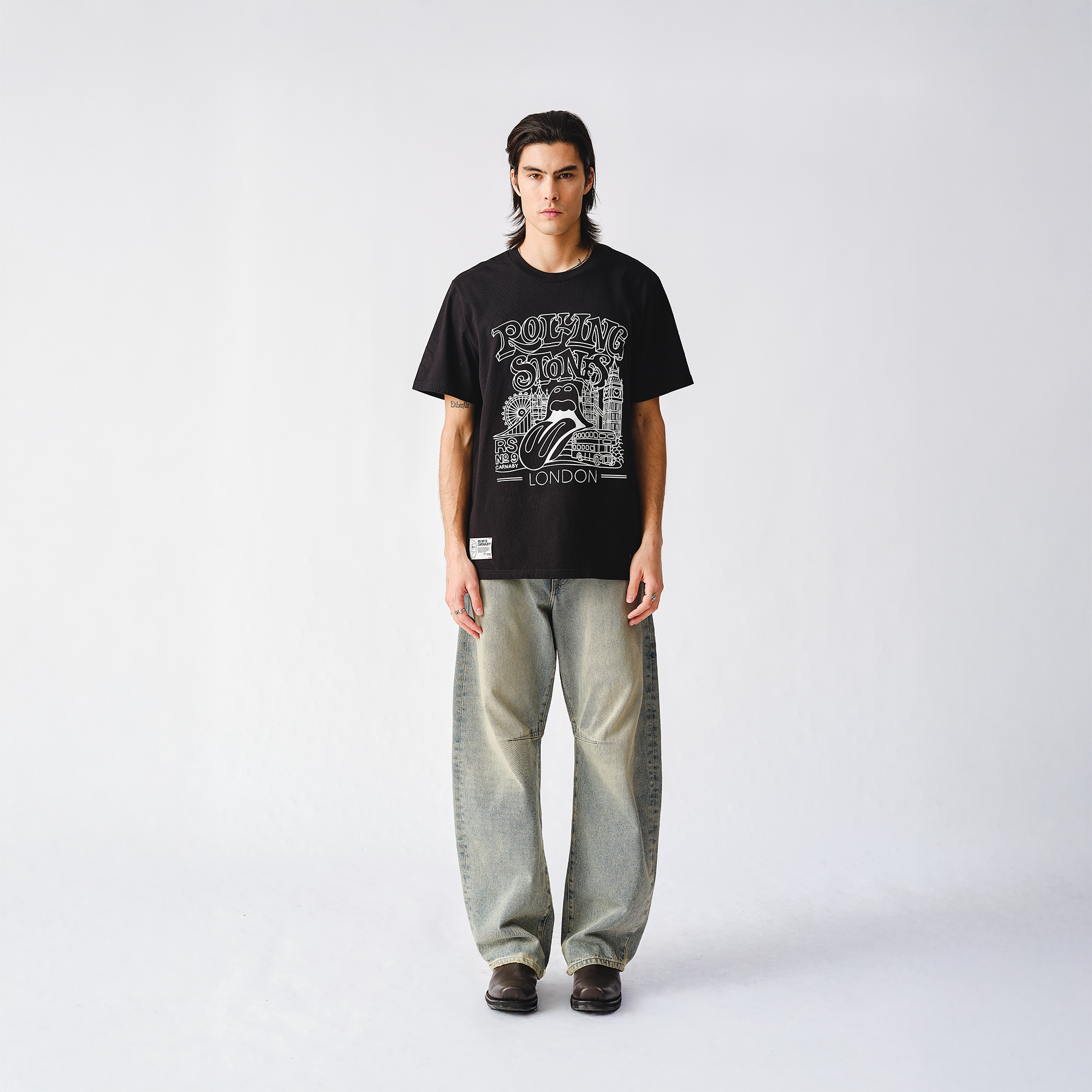 RS No. 9 - RS No. 9 London Graphic Black T-Shirt