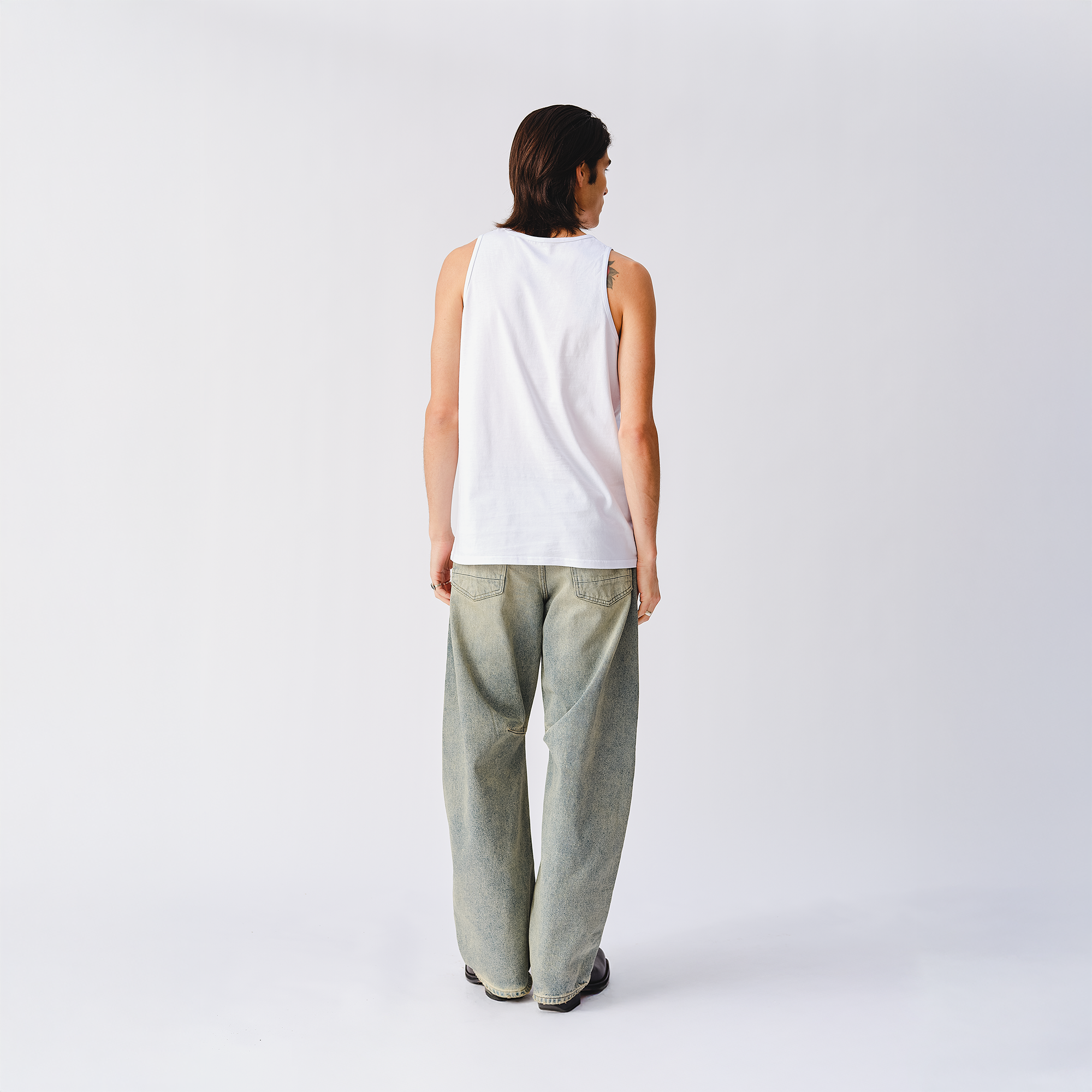 RS No. 9 - Stones Band Photo White Vest