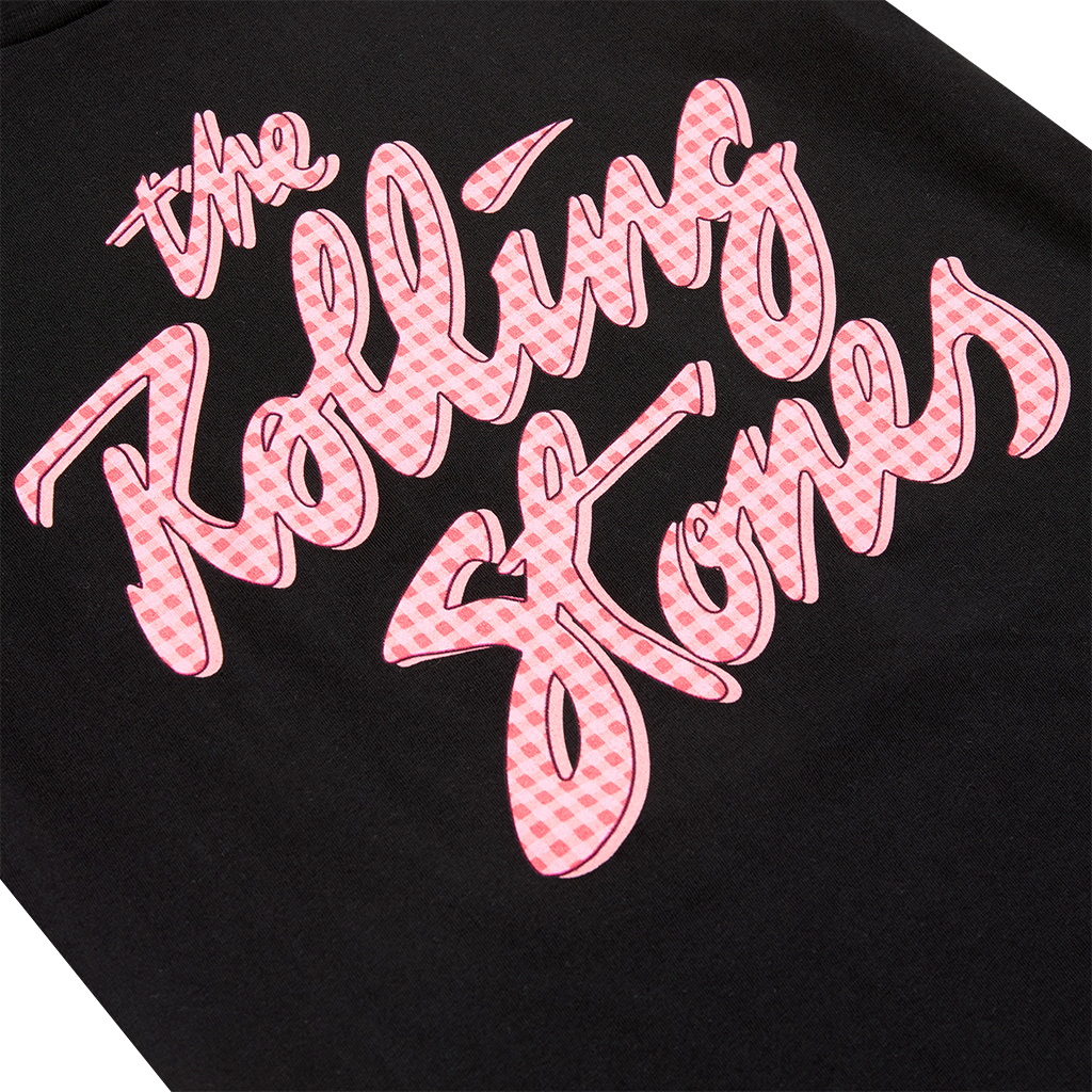 RS No. 9 - Kids Gingham Logo Black T-Shirt