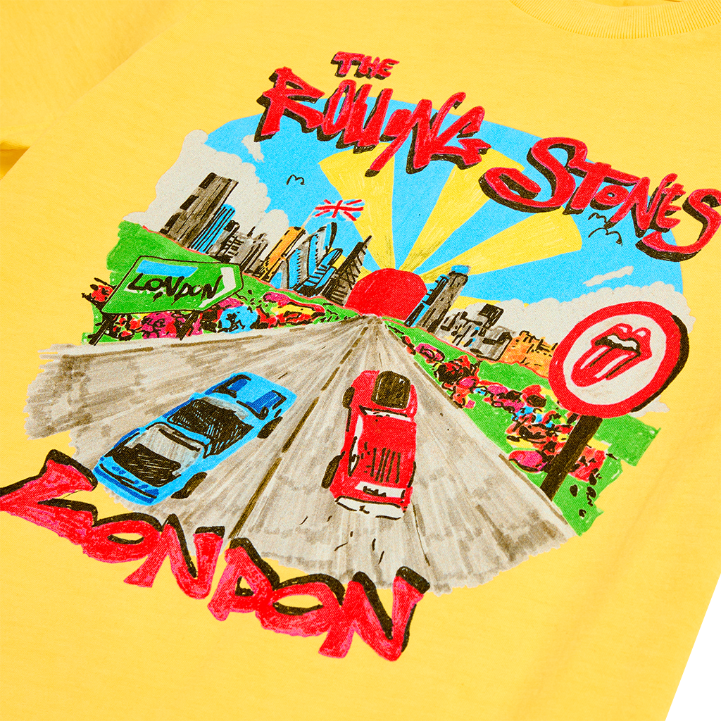 RS No. 9 - Kids Illustrated London Yellow T-Shirt