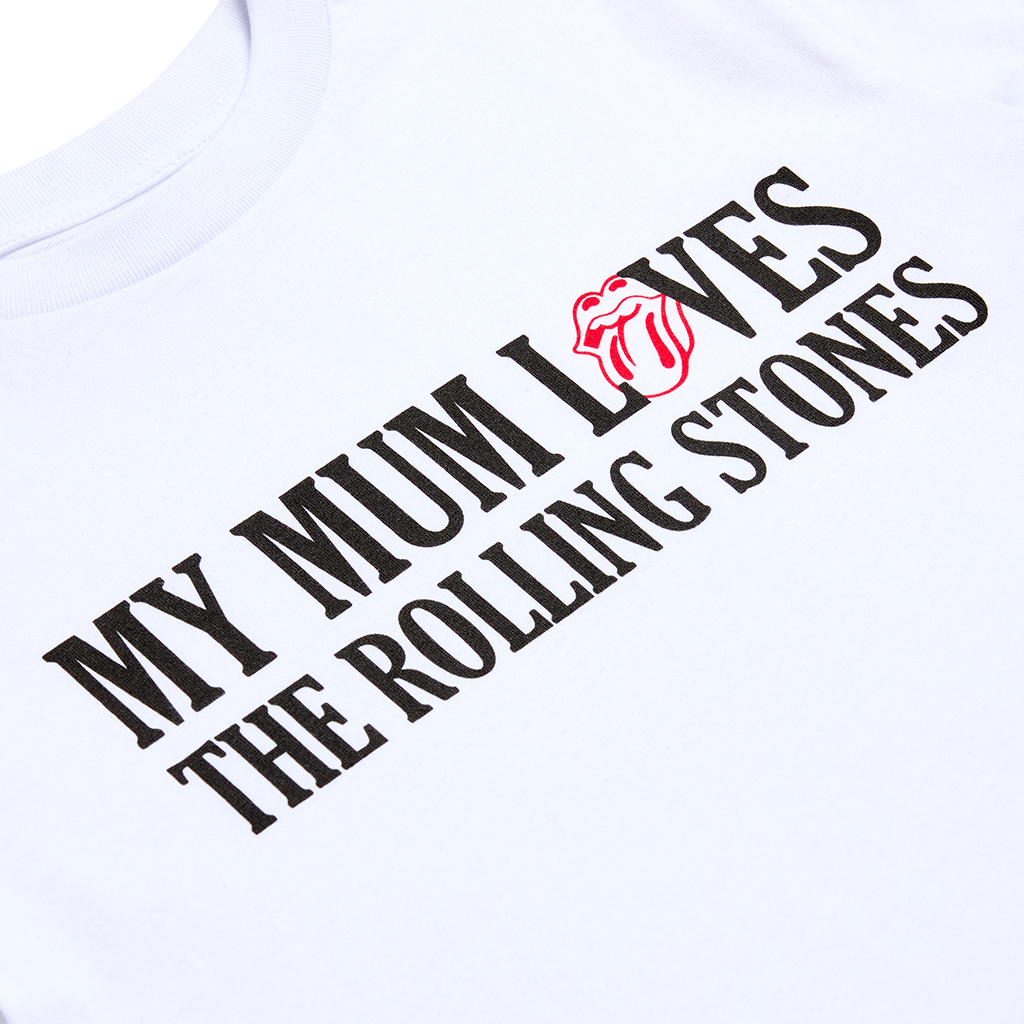 RS No. 9 - Kids My Mum Loves The Rolling Stones Kids White T-Shirt