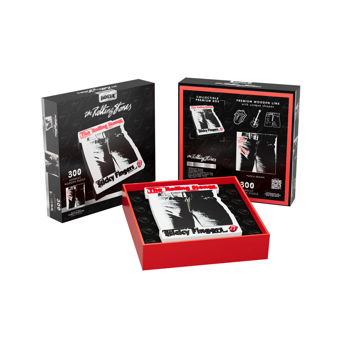 The Rolling Stones - WOODLUX X THE ROLLING STONES - STICKY FINGERS L50 PREMIUM PUZZLE