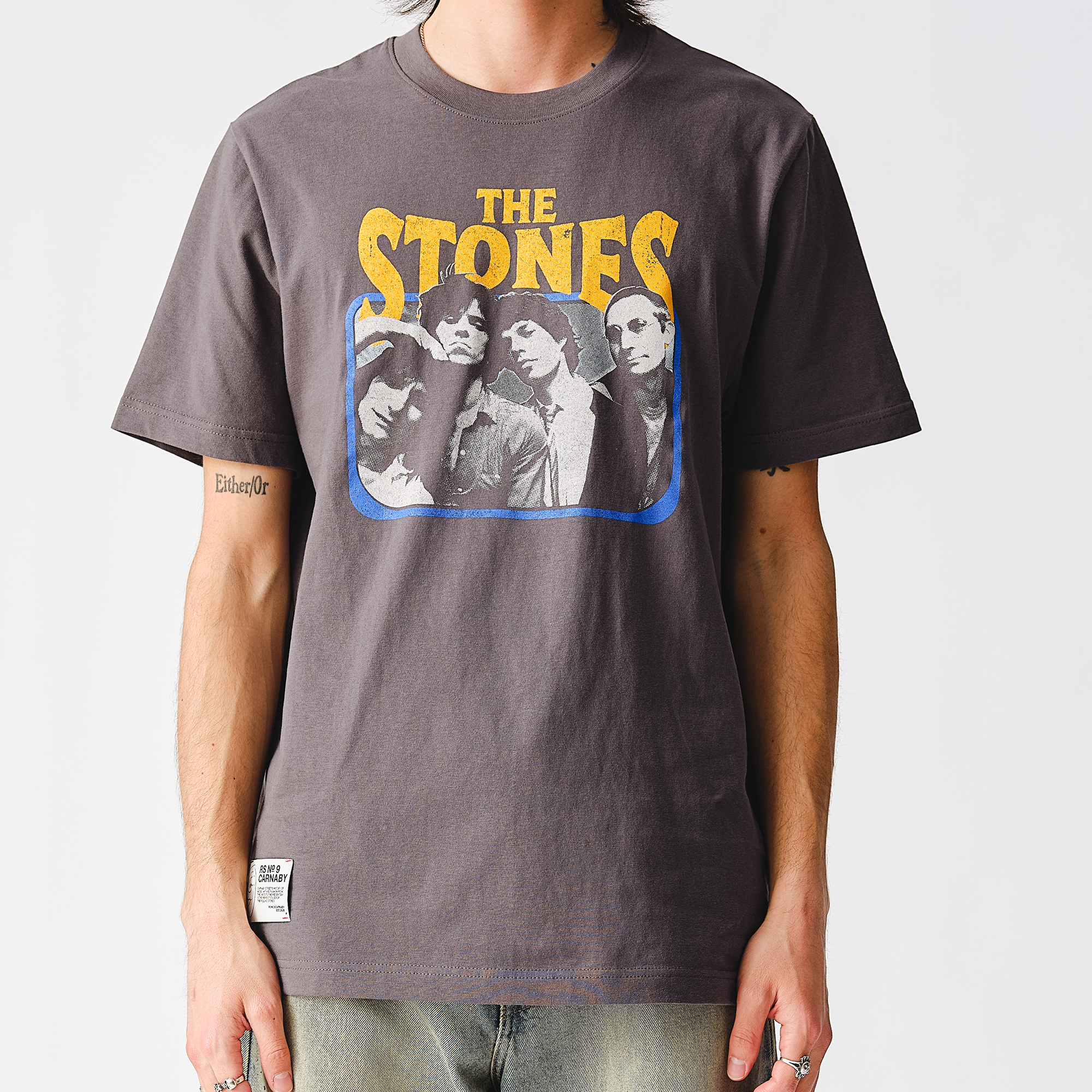 RS No. 9 - Classic Stones Charcoal Photo T-Shirt