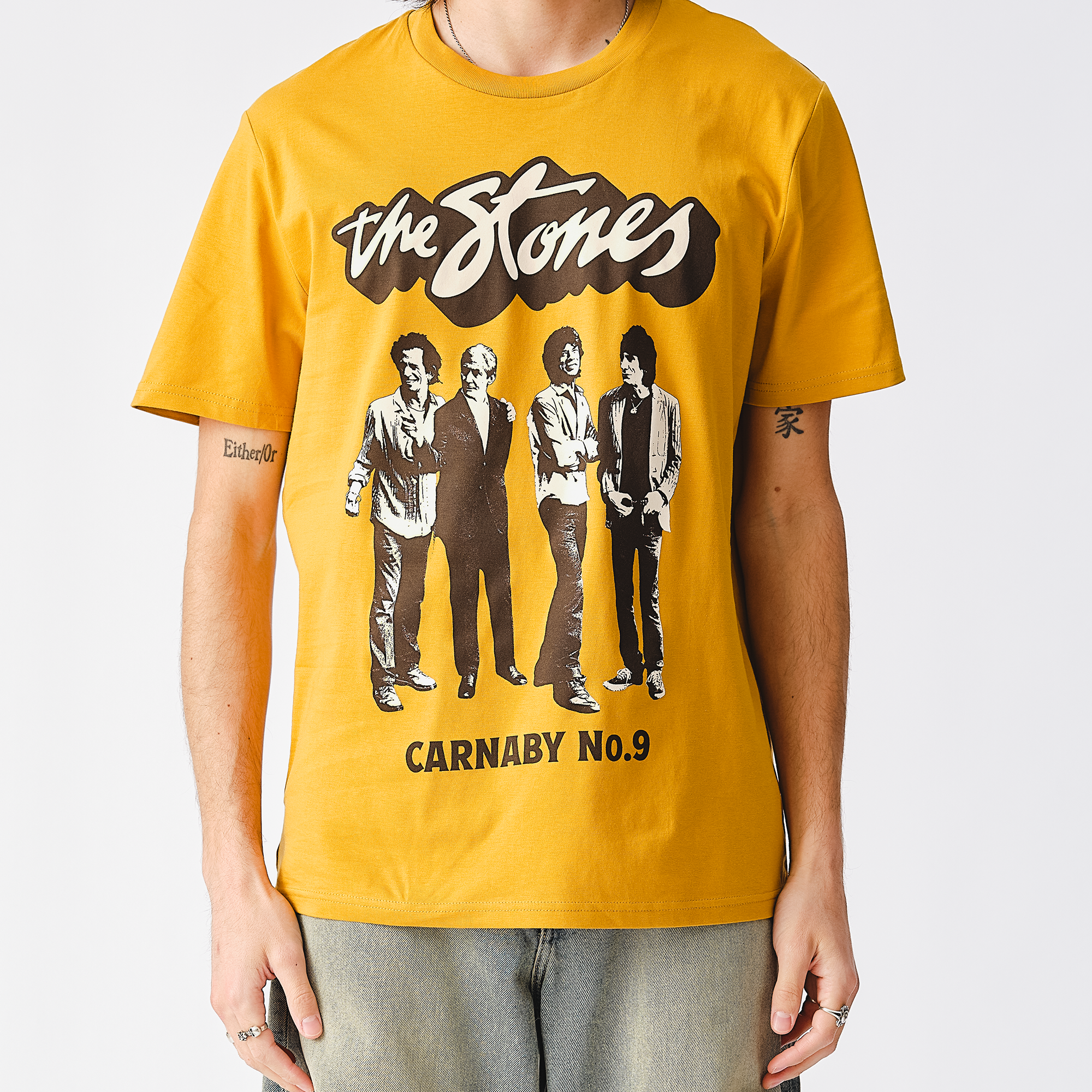 RS No. 9 - The Stones Band Figures Mustard T-Shirt