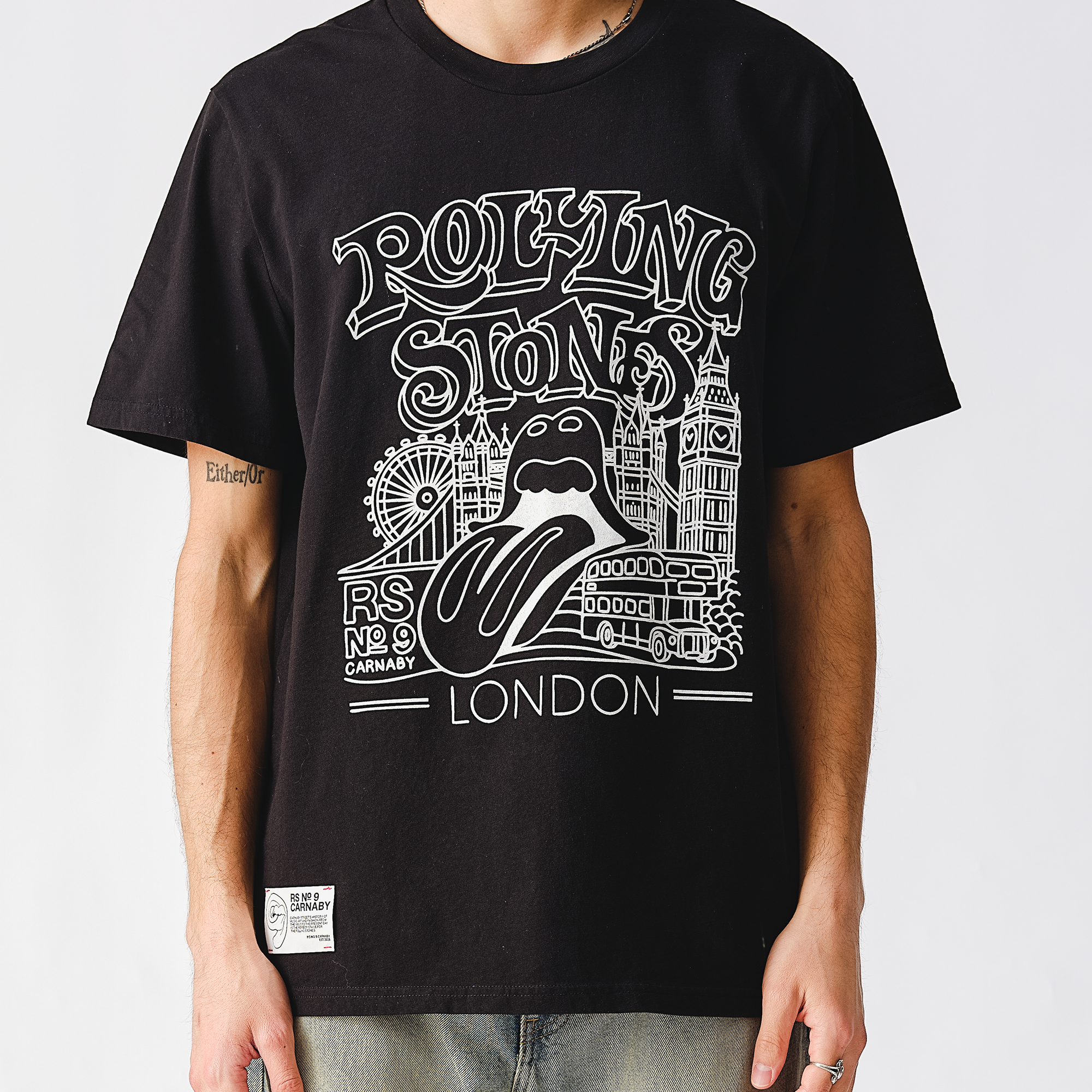 RS No. 9 - RS No. 9 London Graphic Black T-Shirt
