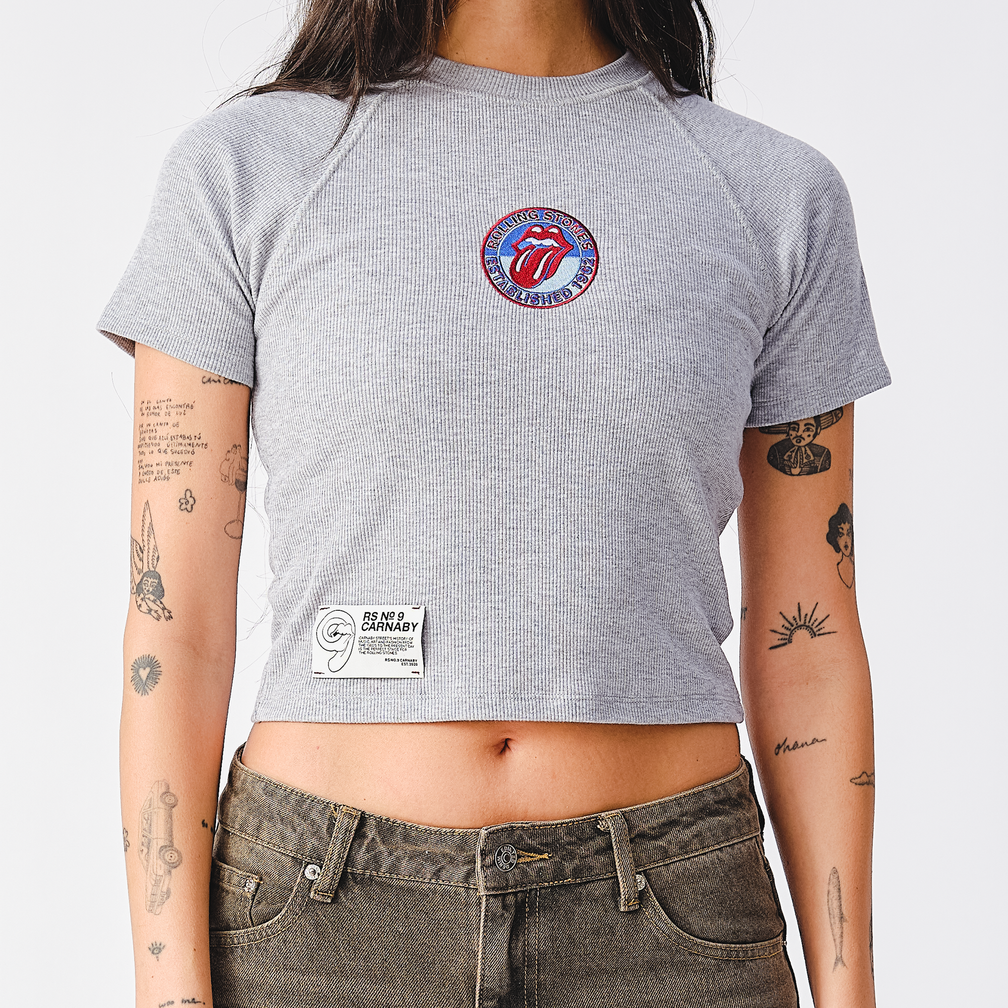 RS No. 9 - Est. 1962 Heather Grey Baby Tee