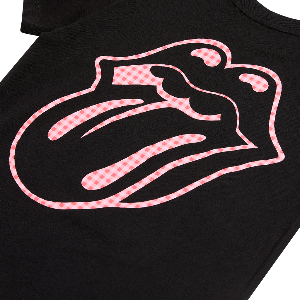 RS No. 9 - Kids Gingham Logo Black T-Shirt