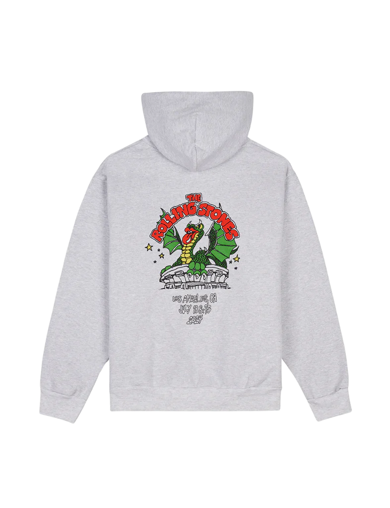 RS No. 9 - The Rolling Stones x Brain Dead Studios LA Dragon Grey Hoodie