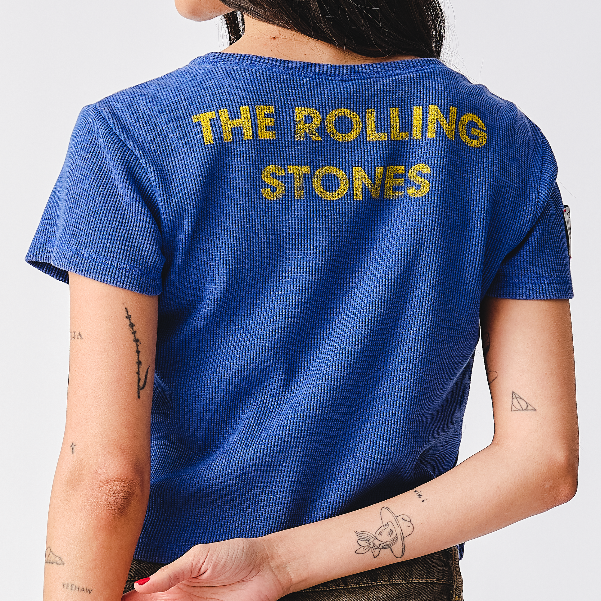RS No. 9 - Vintage Stones Logo Waffle Thermal Baby Tee