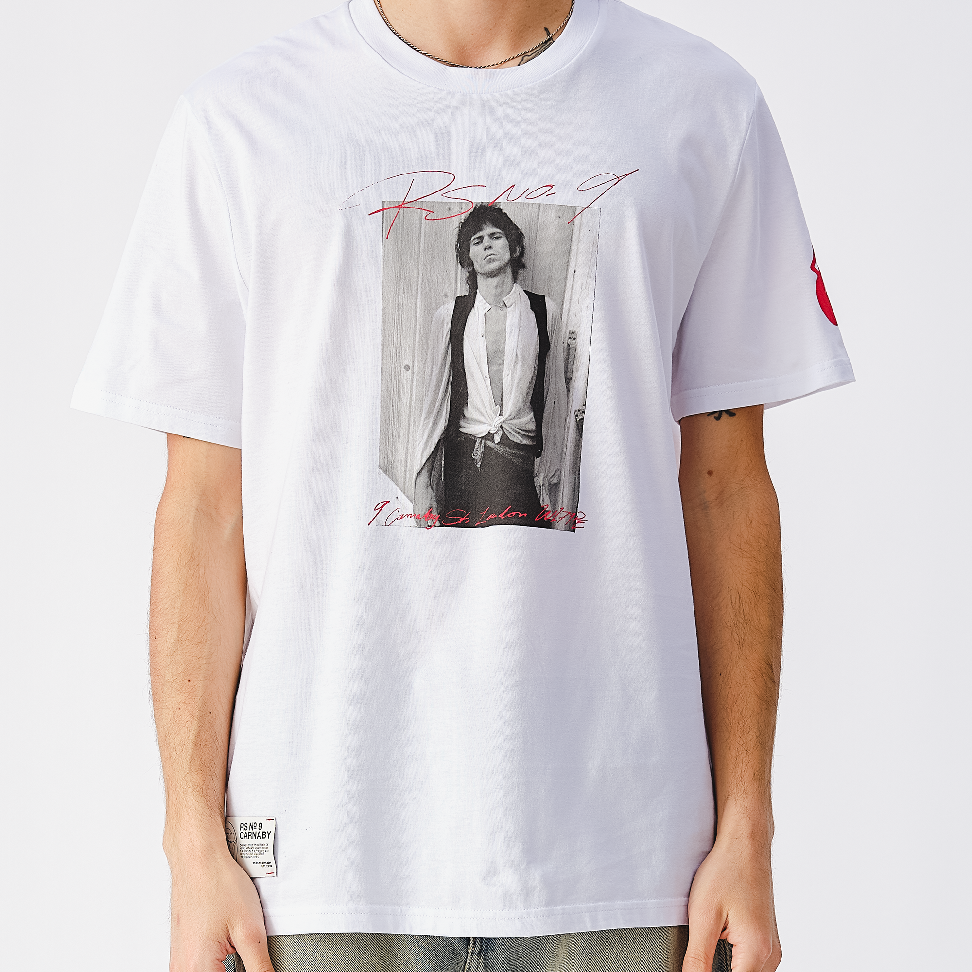 RS No. 9 - Keith Pose White Photo T-Shirt