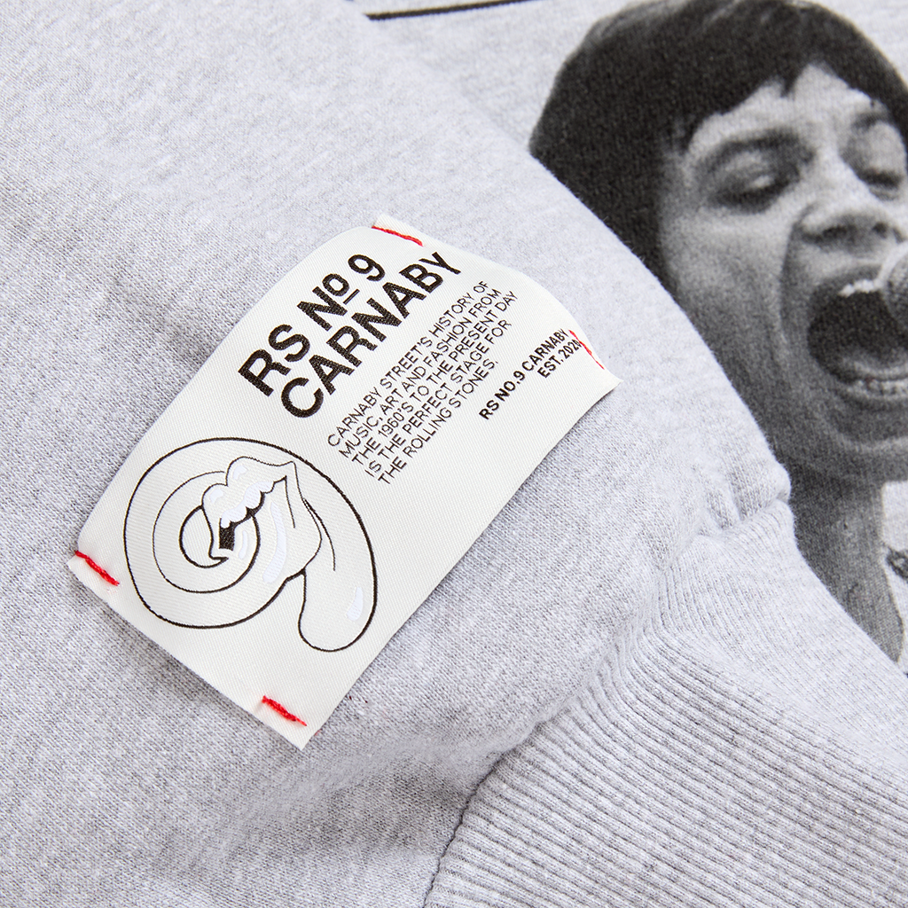 RS No. 9 - Street Fighting Man Newspaper Heather Grey Hoodie