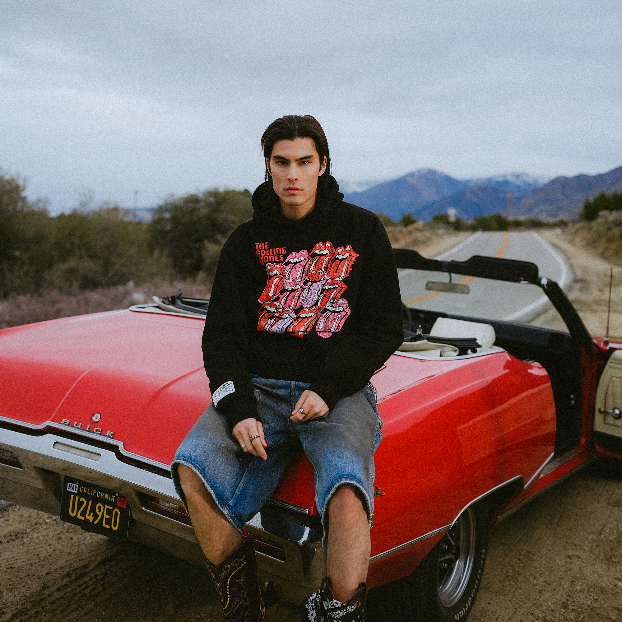 RS No. 9 - Multi Tongue Logo Black Pullover Hoodie