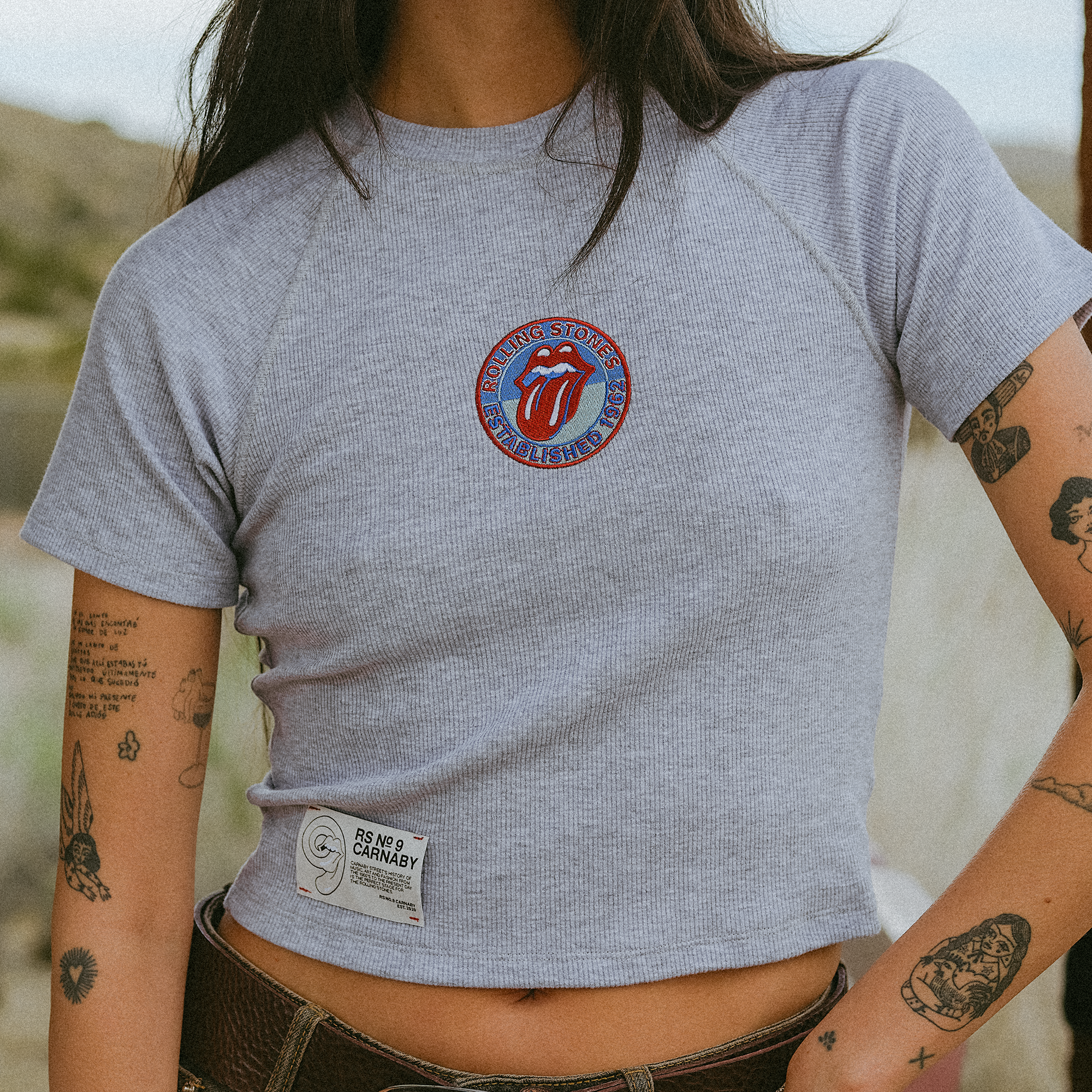 RS No. 9 - Est. 1962 Heather Grey Baby Tee