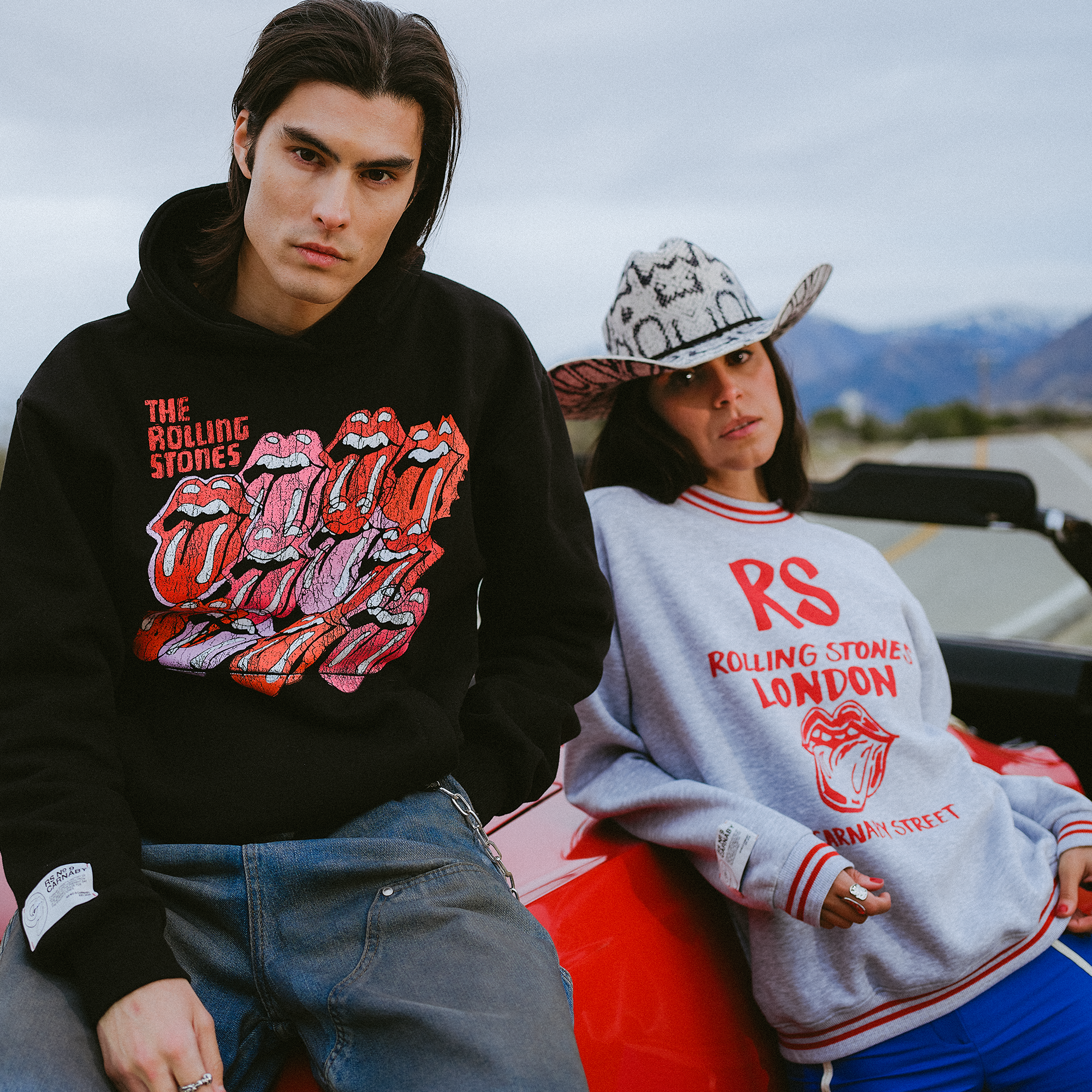 RS No. 9 - Multi Tongue Logo Black Pullover Hoodie