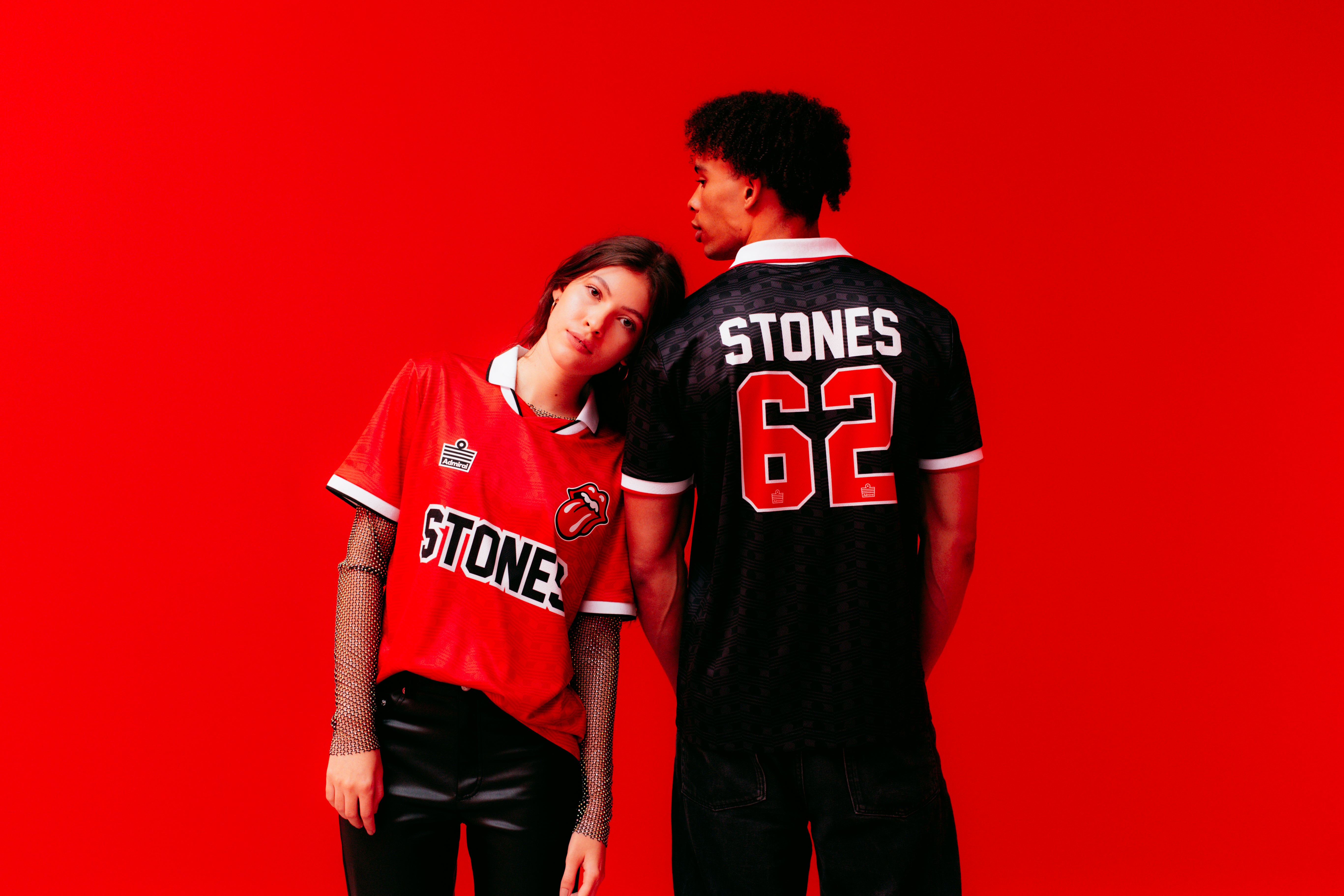 Rolling Stones アメリカンフットボールシャツ 98 Rolling Stones アメリカンフットボールシャツ 98