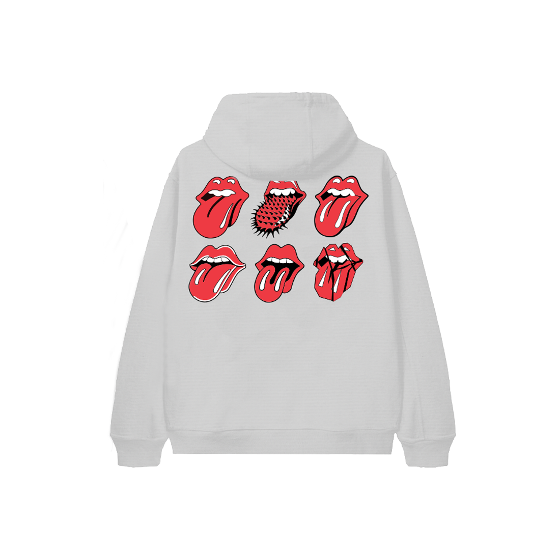 Rolling Stones Licks Ash Grey Zip Hoodie The Rolling Stones