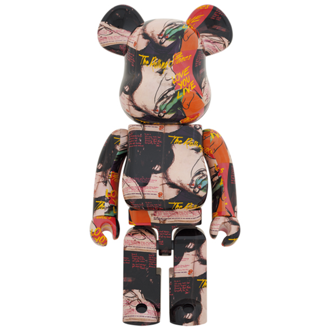 The Rolling Stones - BE@RBRICK x Andy Warhol × The Rolling Stones “Love You Live” 100% & 400%