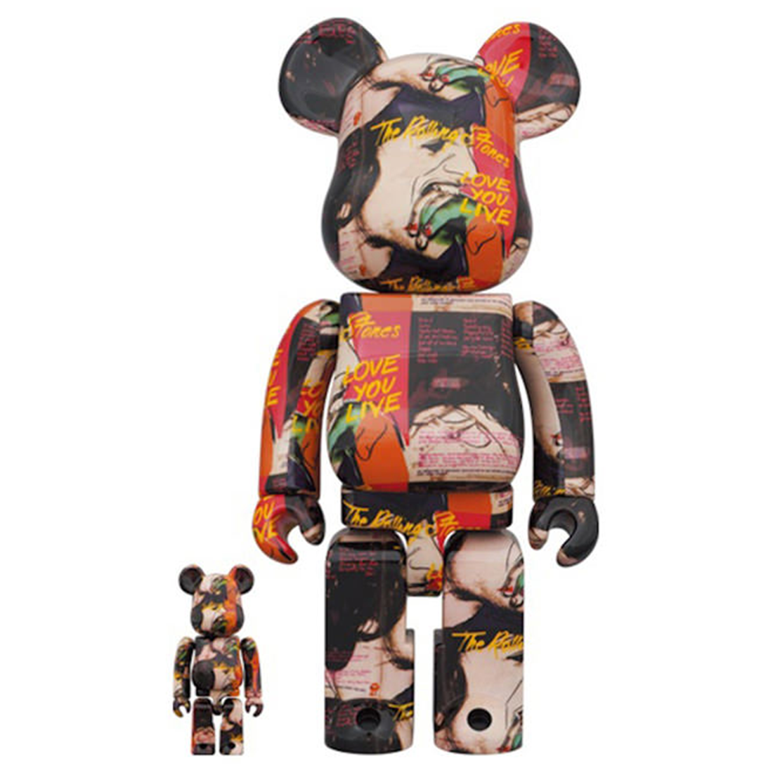 The Rolling Stones - BE@RBRICK x Andy Warhol × The Rolling Stones “Love You Live” 100% & 400%