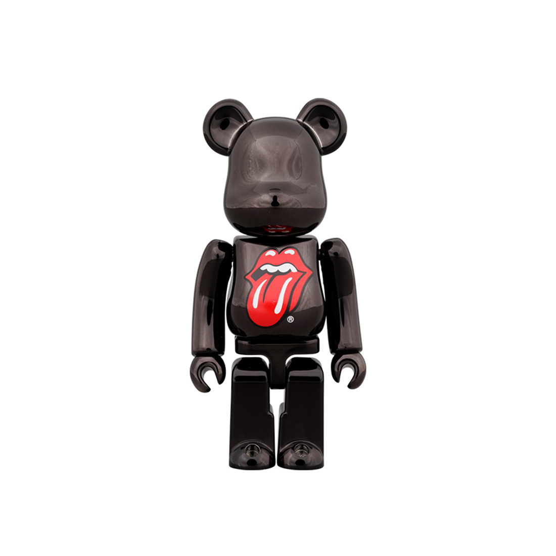 値引9/6迄レア新品☆BE@RBRICK チョロQ BEAMS ブラックハーレー BE@RBRICK x The Rolling Stones Lips & Tongue BLACK CHROME