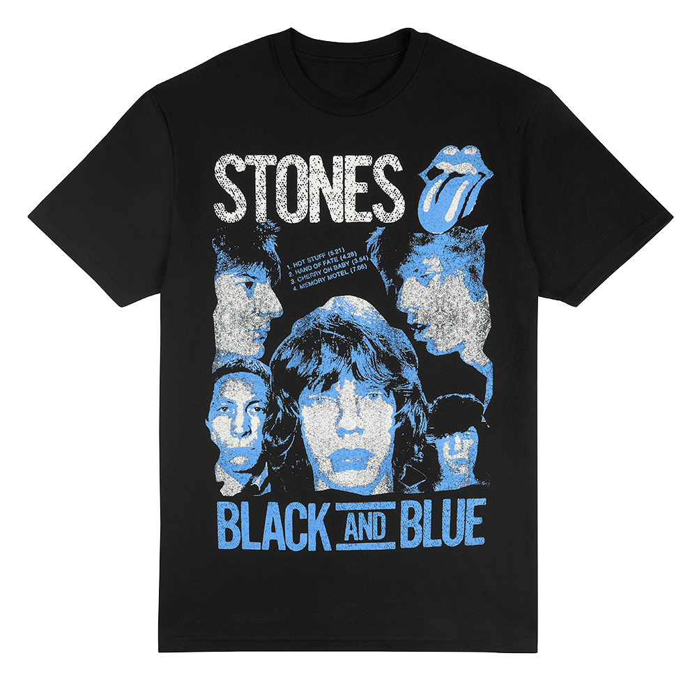 The Rolling Stones - Black and Blue Black Tee