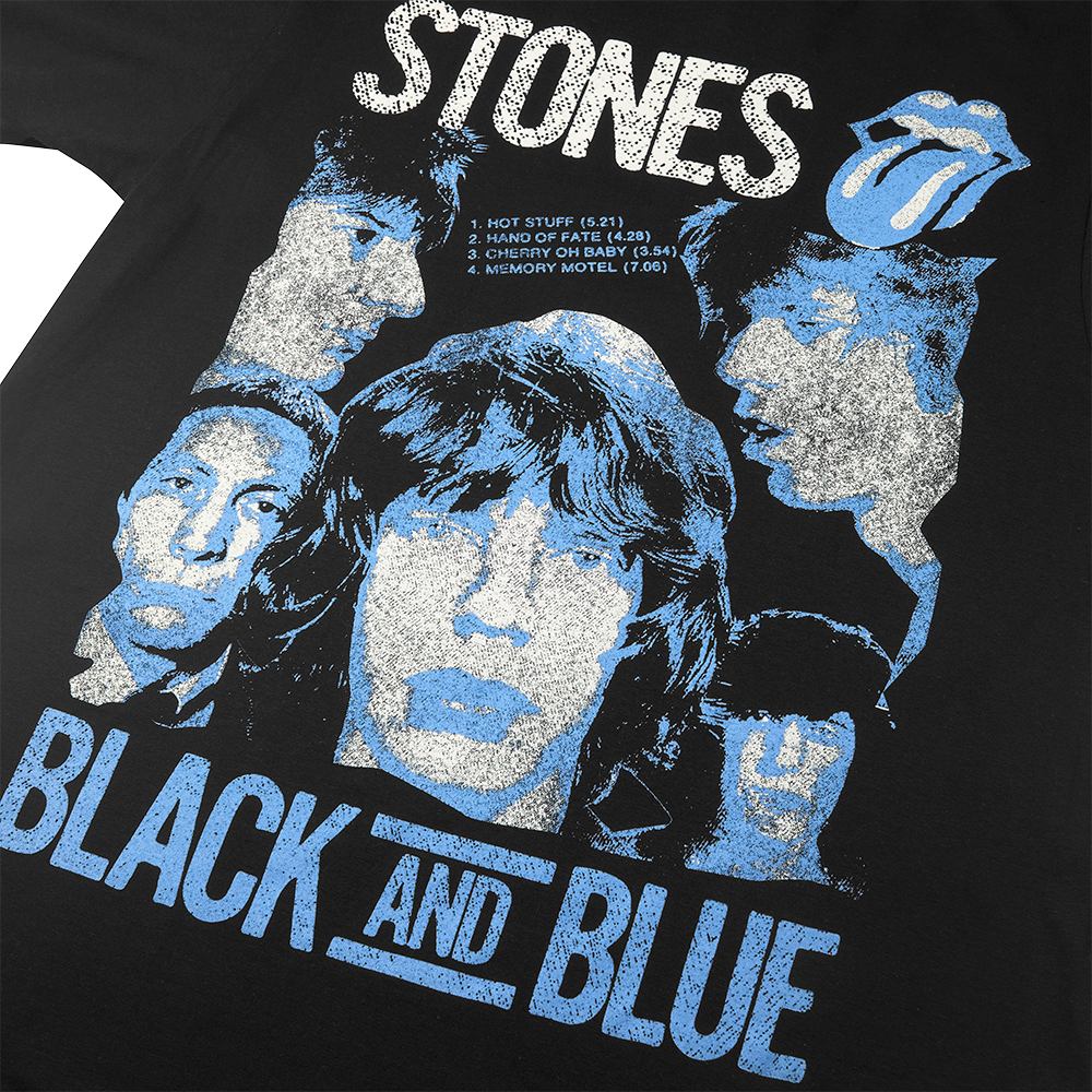 The Rolling Stones - Black and Blue Black Tee