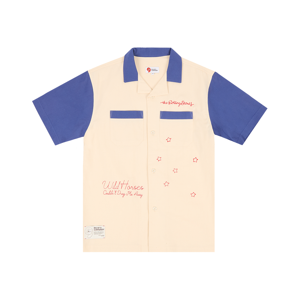 RS No. 9 - Wild Horses Embroidered Cuban Shirt